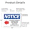 Signmission Delivery Entrance Contractors OSHA Notice Sign, Plastic, 14in W x 10in L, 2PK OS-2PACK-NS-P-1014-L-10966 - alternate 6